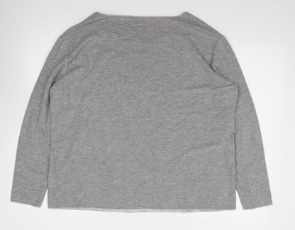 Womens UK Size 18 monari Grey Jersey T-Shirt