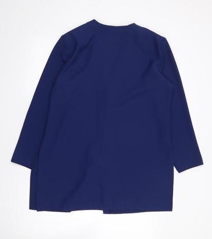 Carmelle Womens Blue   Jacket Blazer Size 14  Button