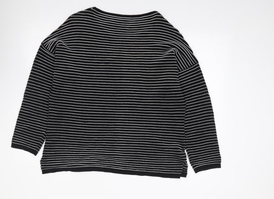 Womens UK Size 18 Marble Black Pullover Jumper