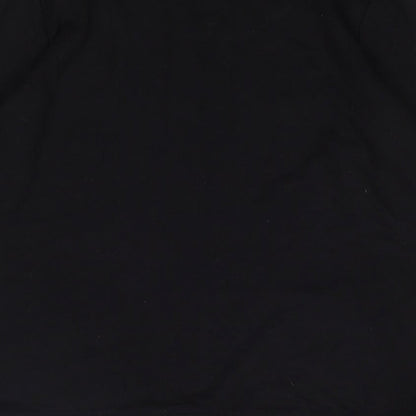 TU Womens Black Crew Neck  Viscose Pullover Jumper Size 10