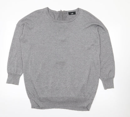 Womens UK Size M Wallis Grey Pullover Jumper