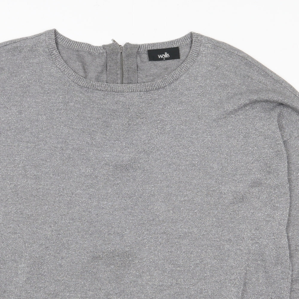 Womens UK Size M Wallis Grey Pullover Jumper