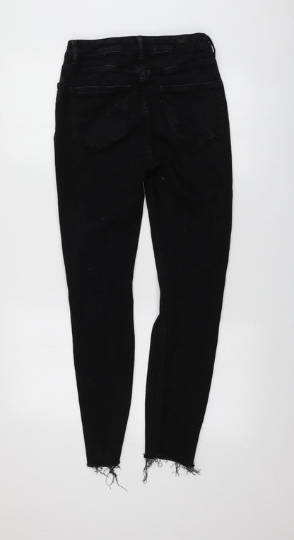 New Lpook Womens Black  Cotton Skinny Jeans Size 10 L27 in Regular