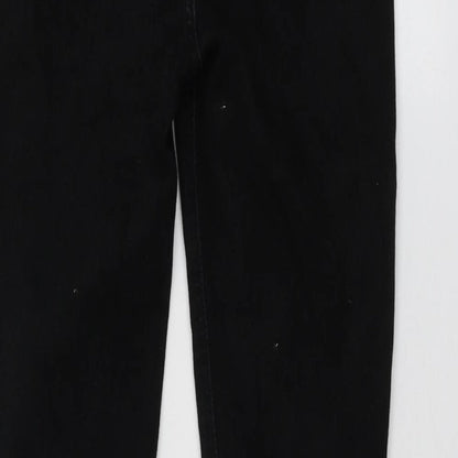 New Lpook Womens Black  Cotton Skinny Jeans Size 10 L27 in Regular