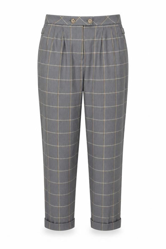 Womens UK Size 10 Topshop Regular Fit Chino Grey Trousers
