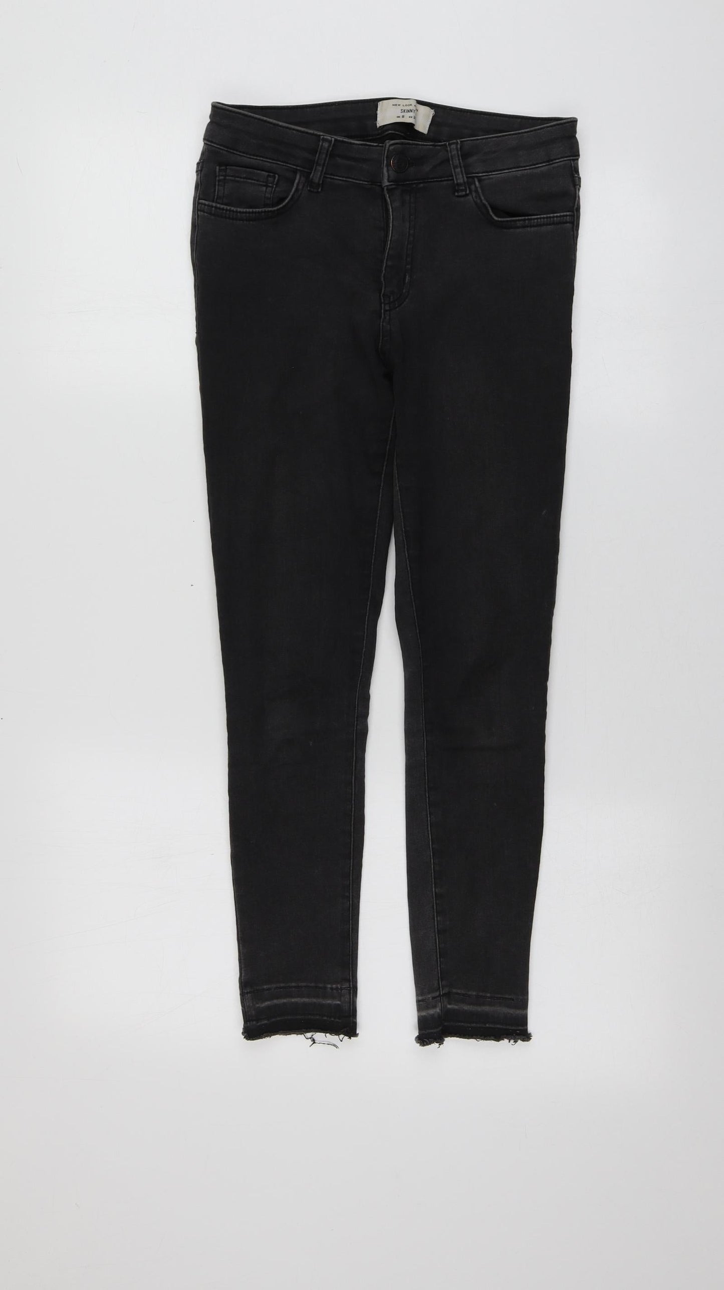 New Look Womens Black  Cotton Skinny Jeans Size 8 L24 in Regular