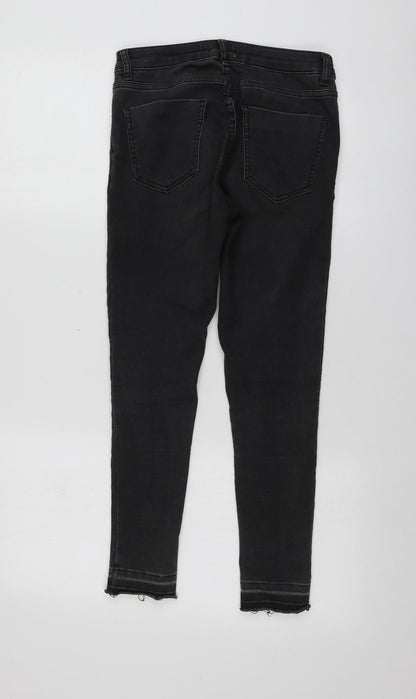 New Look Womens Black  Cotton Skinny Jeans Size 8 L24 in Regular