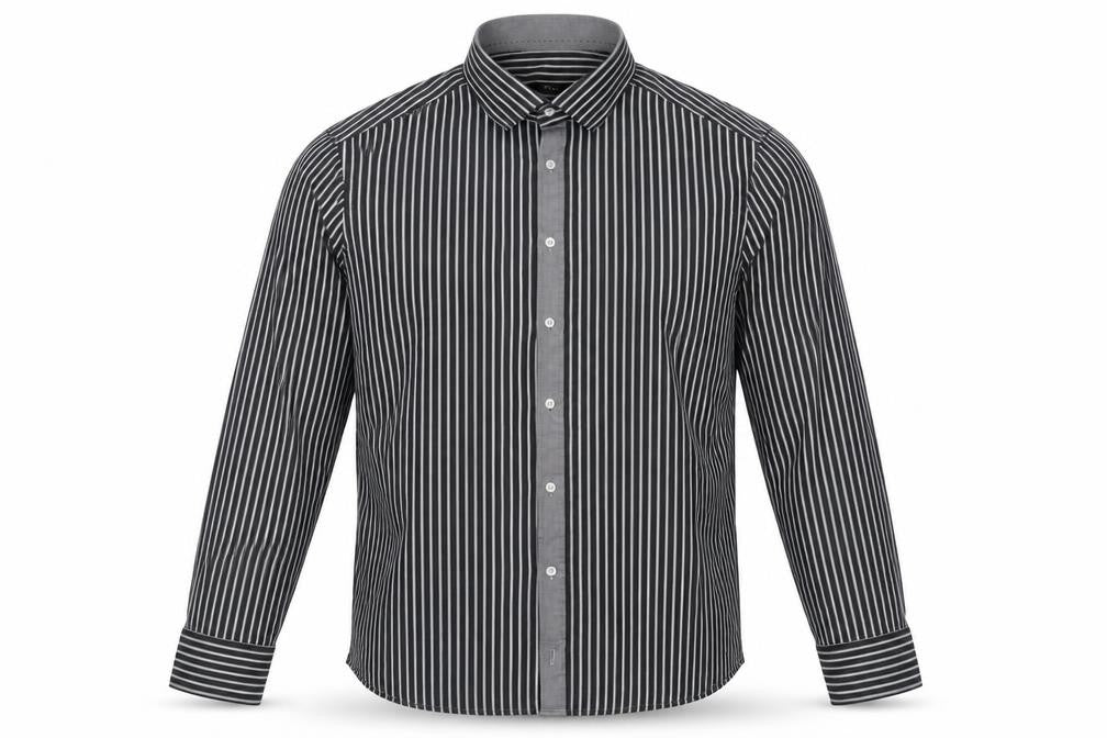 Mens UK Size 44 Venti Grey  Button-Up Long Sleeve Casual Shirt