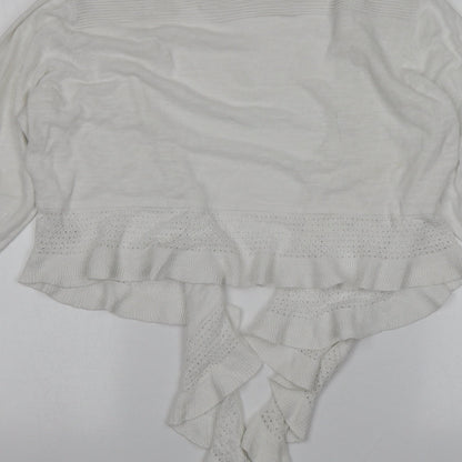 Womens UK Size L BM White Shrug Jumper