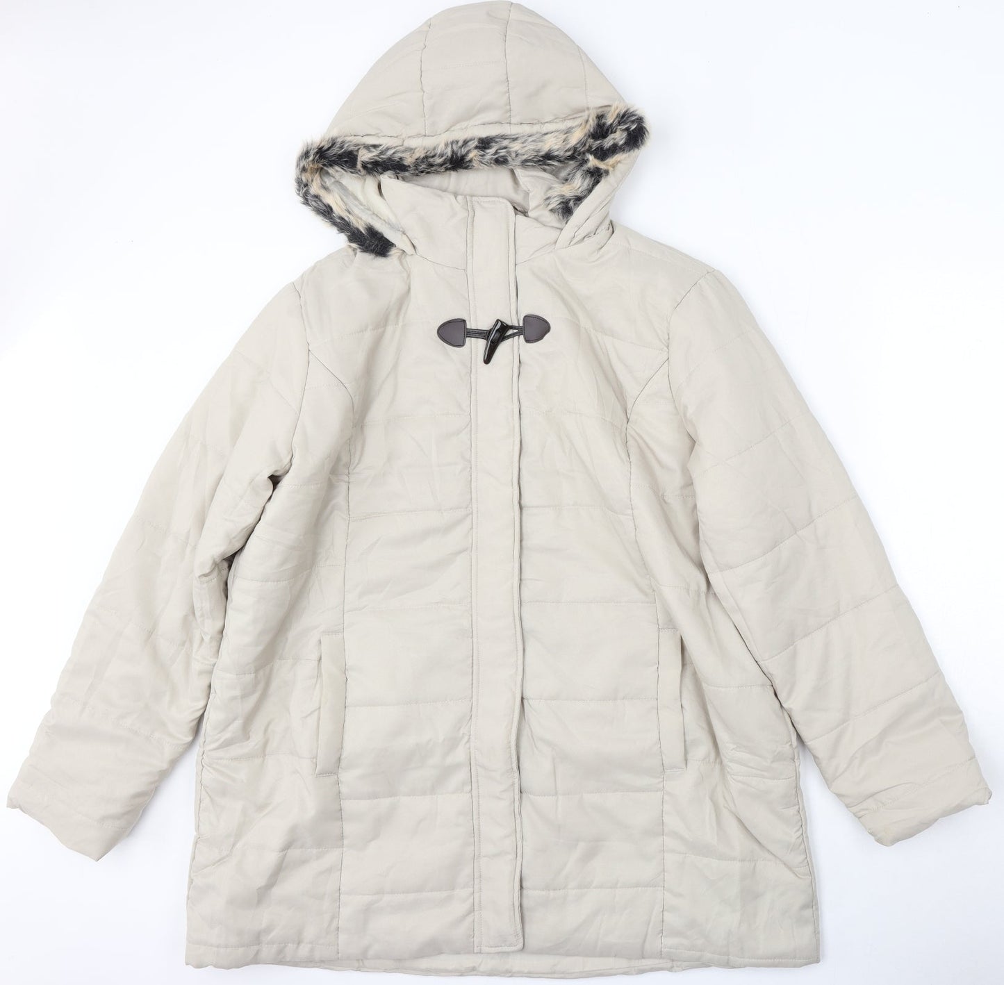 Womens UK Size L Preworn Beige Jacket