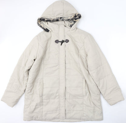 Womens UK Size L Preworn Beige Jacket