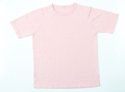 Womens UK Size L Preworn Pink Pullover Jumper