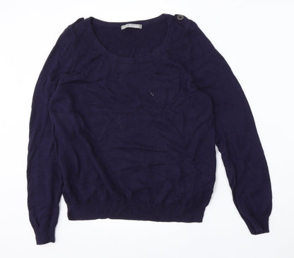 Womens UK Size 14 Marks and Spencer Blue Pullover Jumper