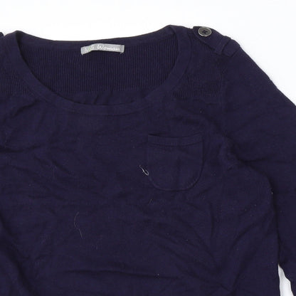 Womens UK Size 14 Marks and Spencer Blue Pullover Jumper