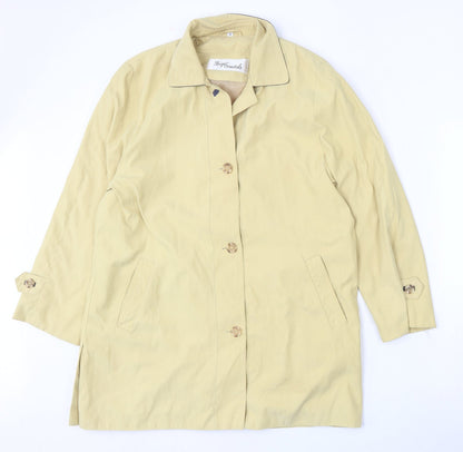 Design Essentials Womens Yellow   Jacket  Size 16  Button