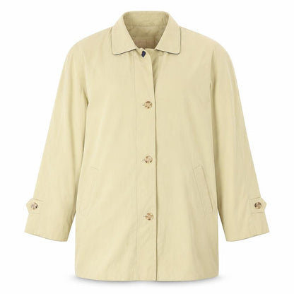 Design Essentials Womens Yellow   Jacket  Size 16  Button