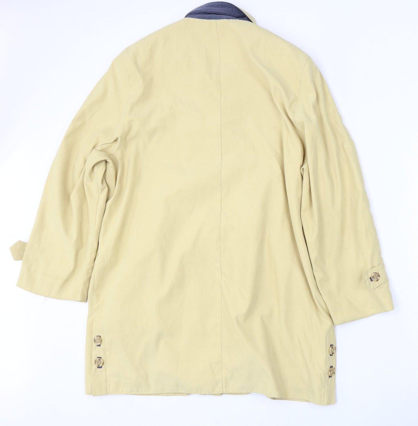 Design Essentials Womens Yellow   Jacket  Size 16  Button