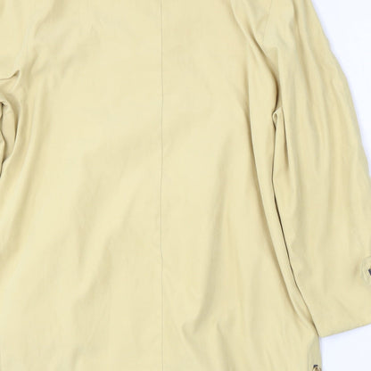 Design Essentials Womens Yellow   Jacket  Size 16  Button