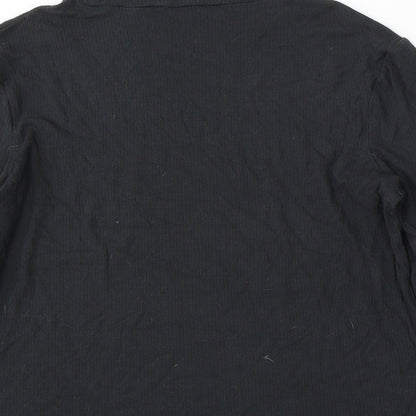 Avenue Womens Black Mock Neck  Viscose Pullover Jumper Size 16