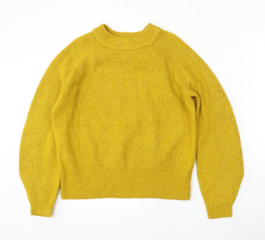 Womens UK Size S Marks and Spencer Yellow Pullover Jumper