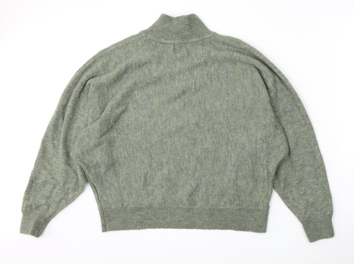 Womens UK Size M H&M Green Pullover Jumper
