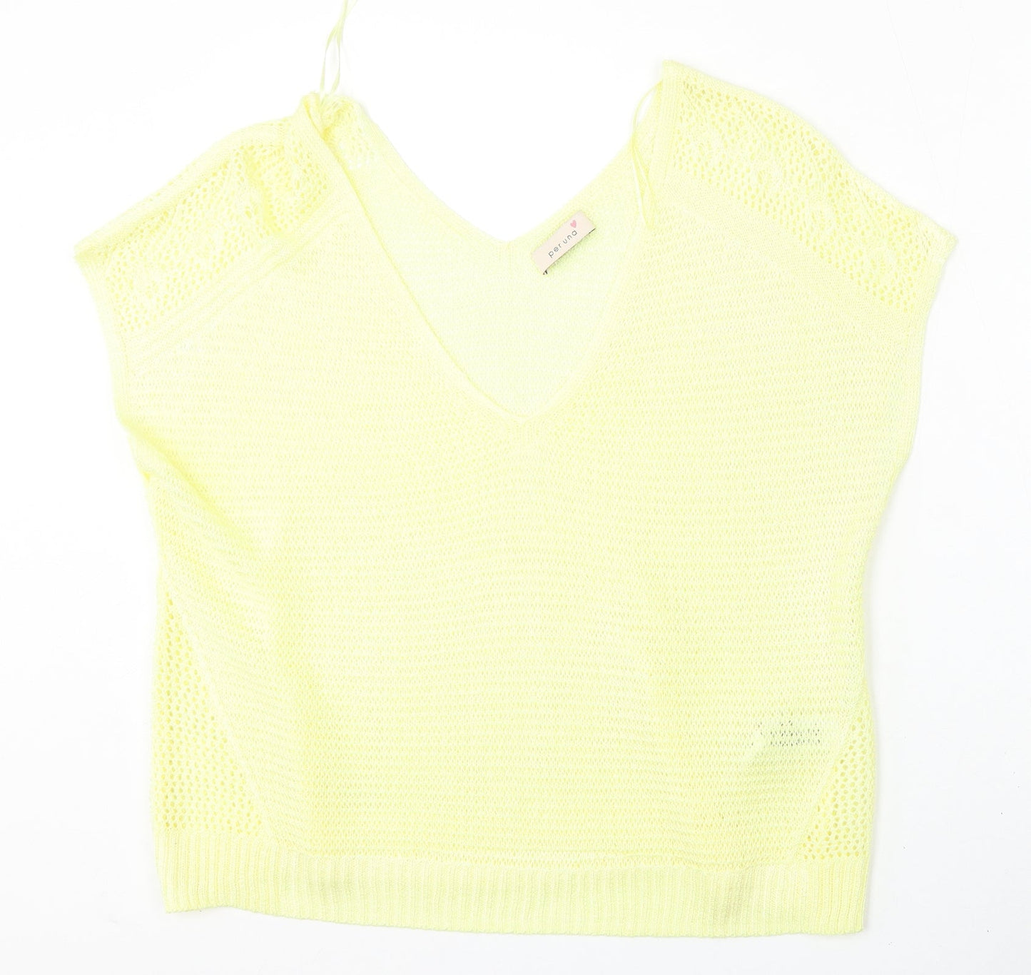 Womens UK Size 20 Marks and Spencer Yellow Pullover Jumper