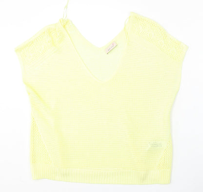Womens UK Size 20 Marks and Spencer Yellow Pullover Jumper