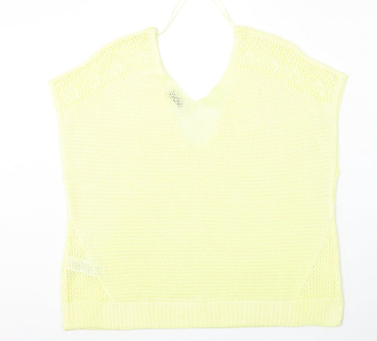 Womens UK Size 20 Marks and Spencer Yellow Pullover Jumper
