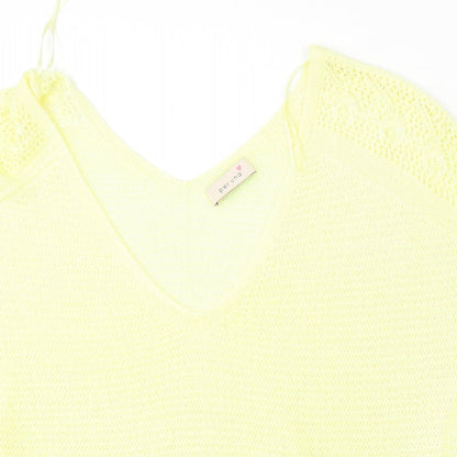 Womens UK Size 20 Marks and Spencer Yellow Pullover Jumper