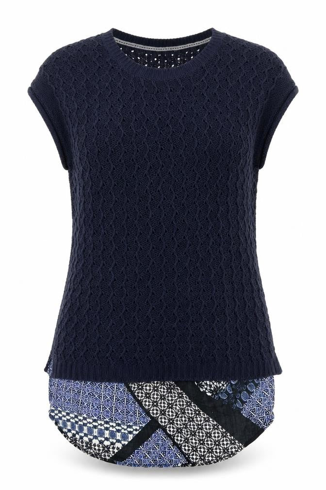 Womens UK Size L Papaya Blue Pullover Jumper