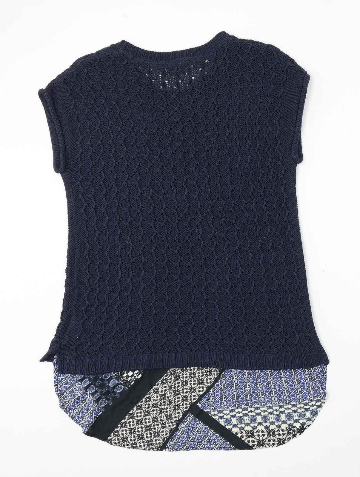 Womens UK Size L Papaya Blue Pullover Jumper