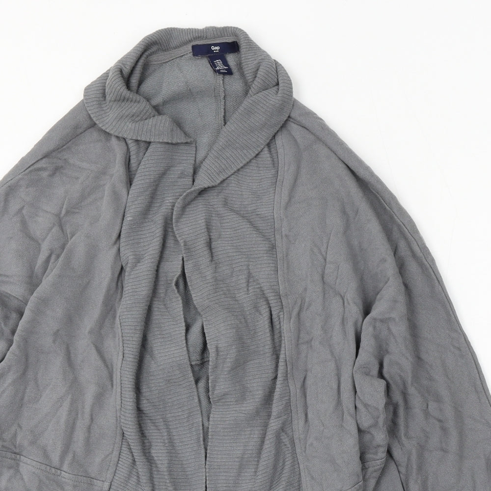 Gap Womens Grey V-Neck  Cotton Cardigan Jumper Size M