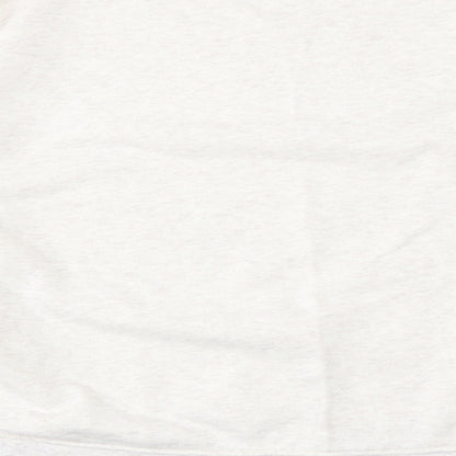 Preworn Womens Beige  Polyester Pullover Sweatshirt Size L   - Always give good energy