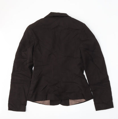 George Womens Brown  Polyester Jacket Suit Size 8