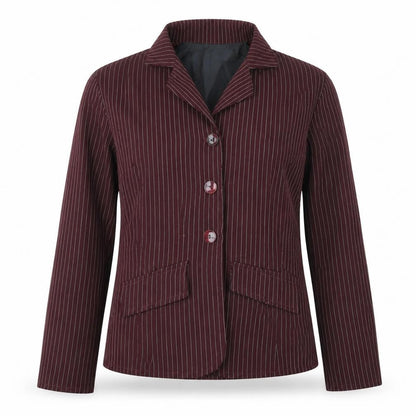 Freestyle Girls Red Striped  Jacket  Size 12-13 Years  Button - Blazer, Suit Jacket