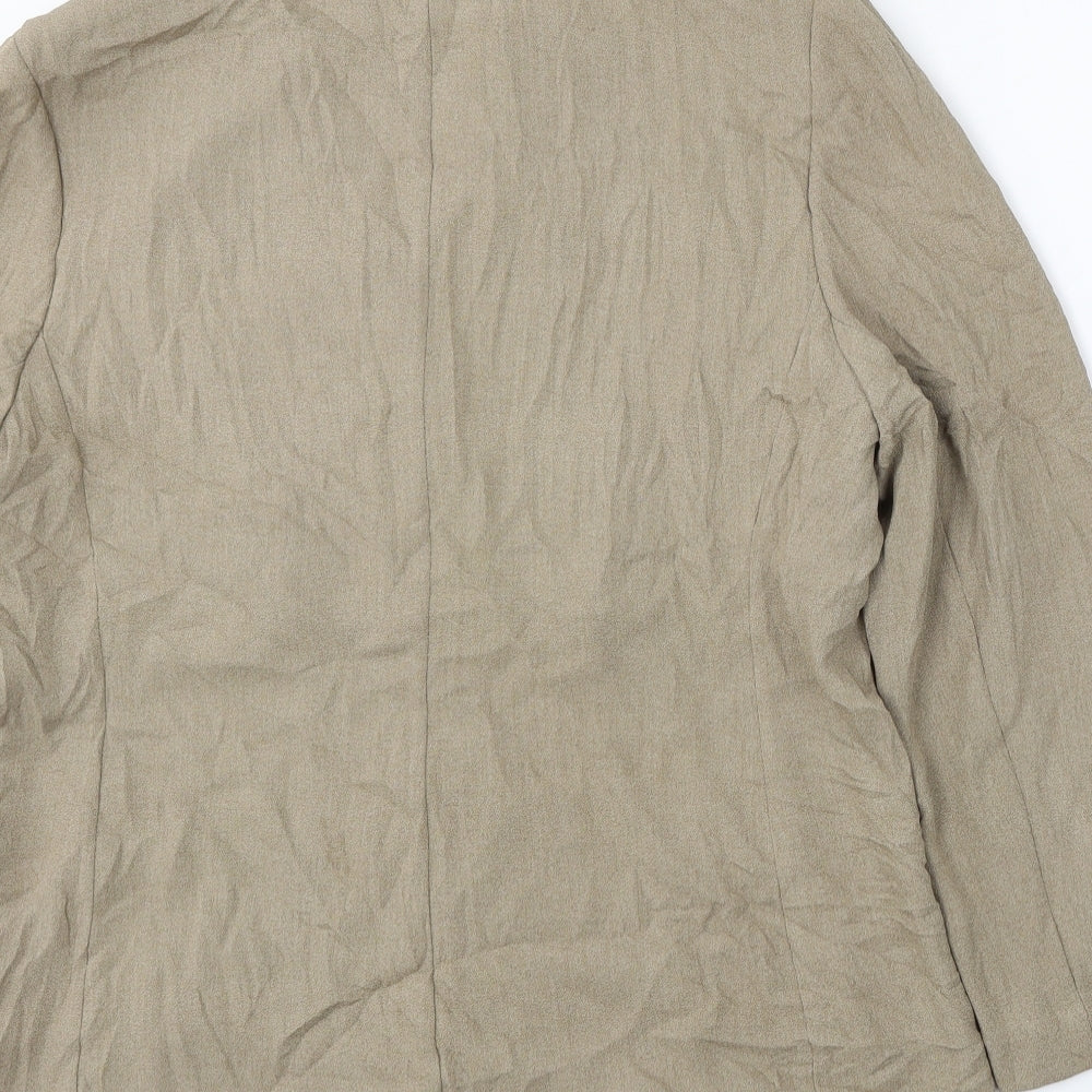 Berkertex Womens Beige  Polyester Jacket Suit Size 16