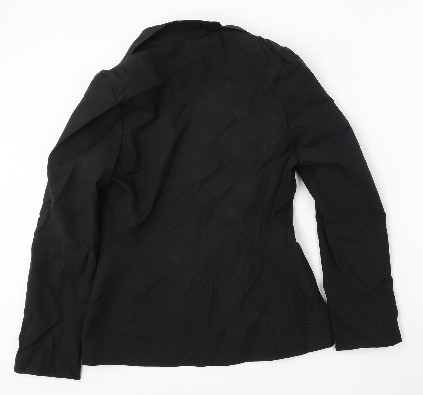 New Look Womens Black  Polyester Jacket Suit Size 12