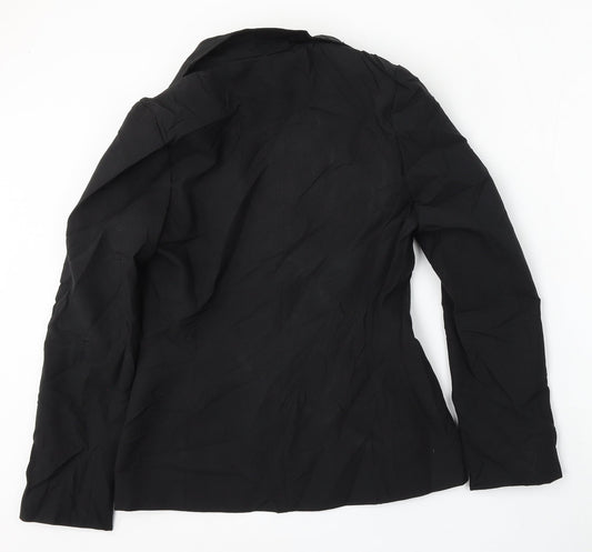 New Look Womens Black  Polyester Jacket Suit Size 12