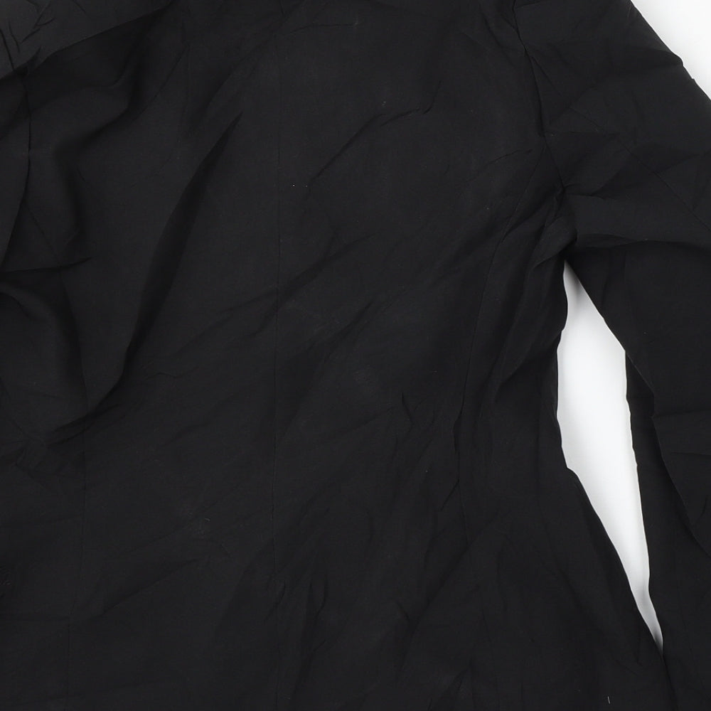 New Look Womens Black  Polyester Jacket Suit Size 12