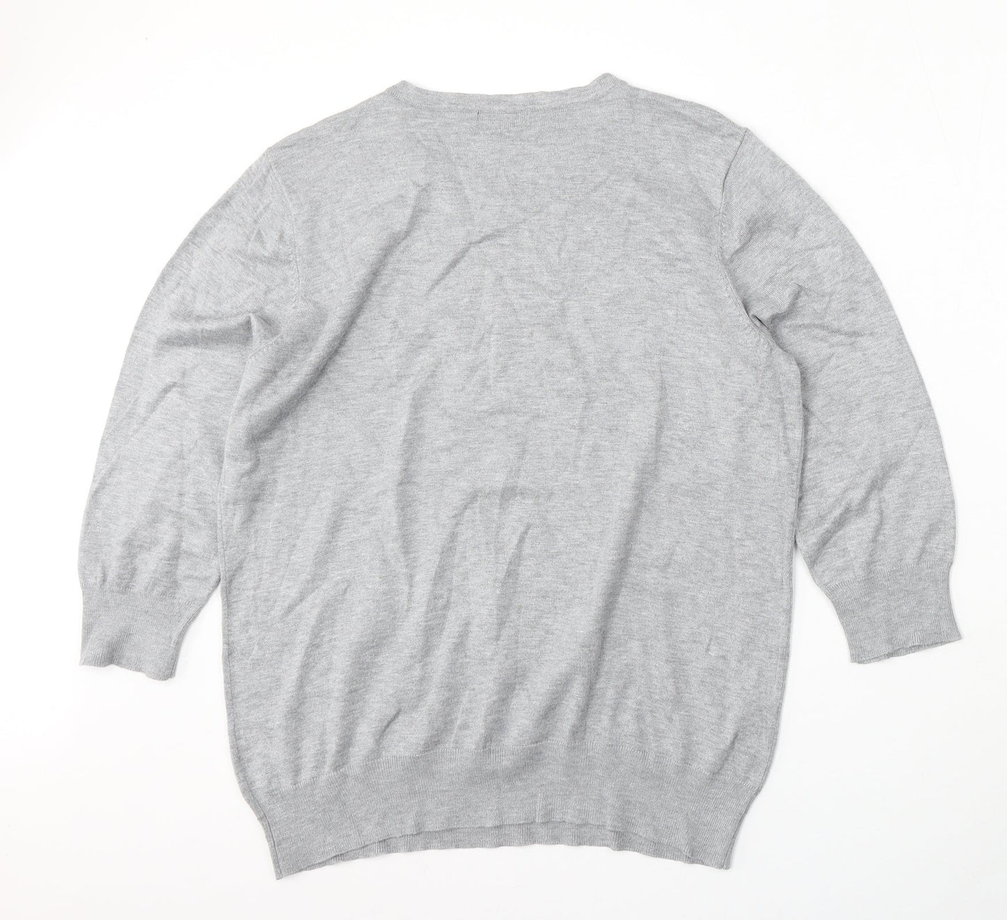 Womens UK Size L BM Grey Pullover Jumper
