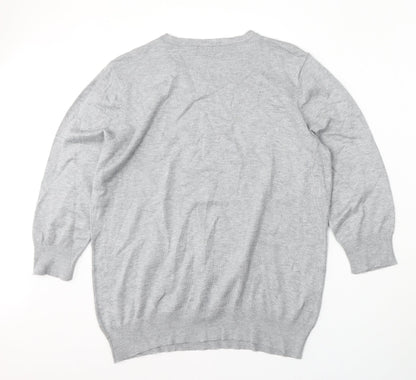 Womens UK Size L BM Grey Pullover Jumper