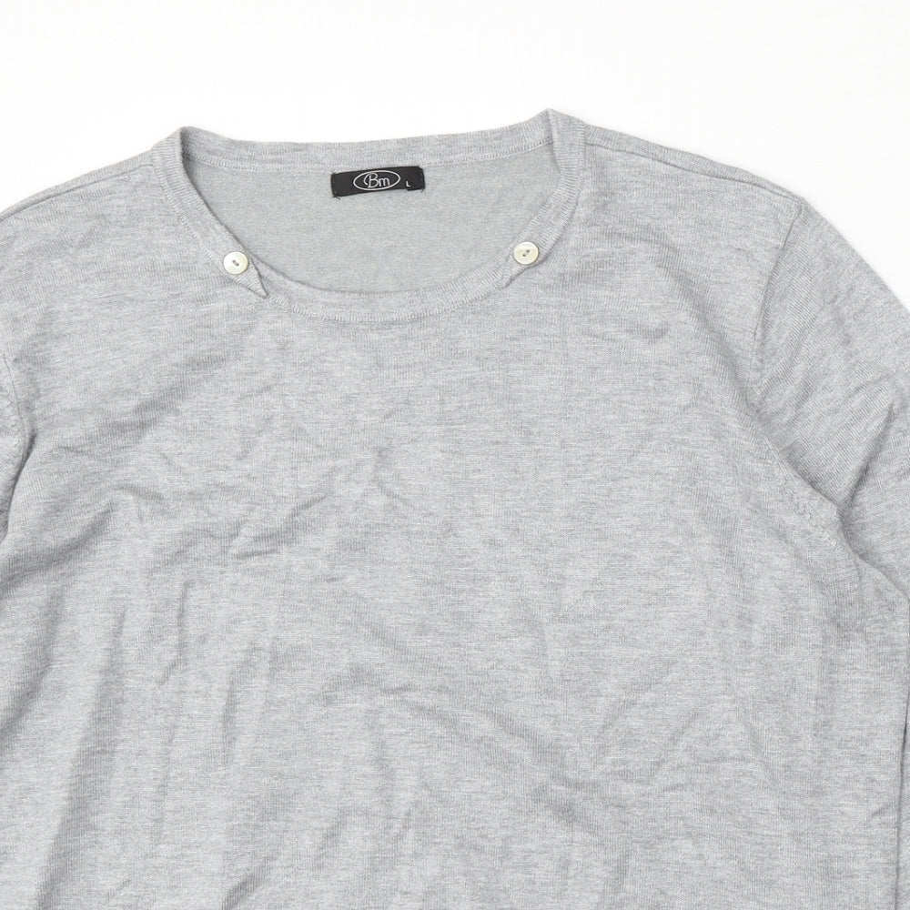Womens UK Size L BM Grey Pullover Jumper
