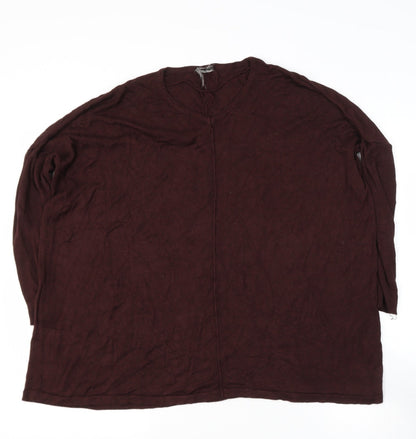 Womens UK Size L Preworn Brown Pullover Jumper