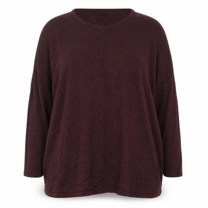 Womens UK Size L Preworn Brown Pullover Jumper