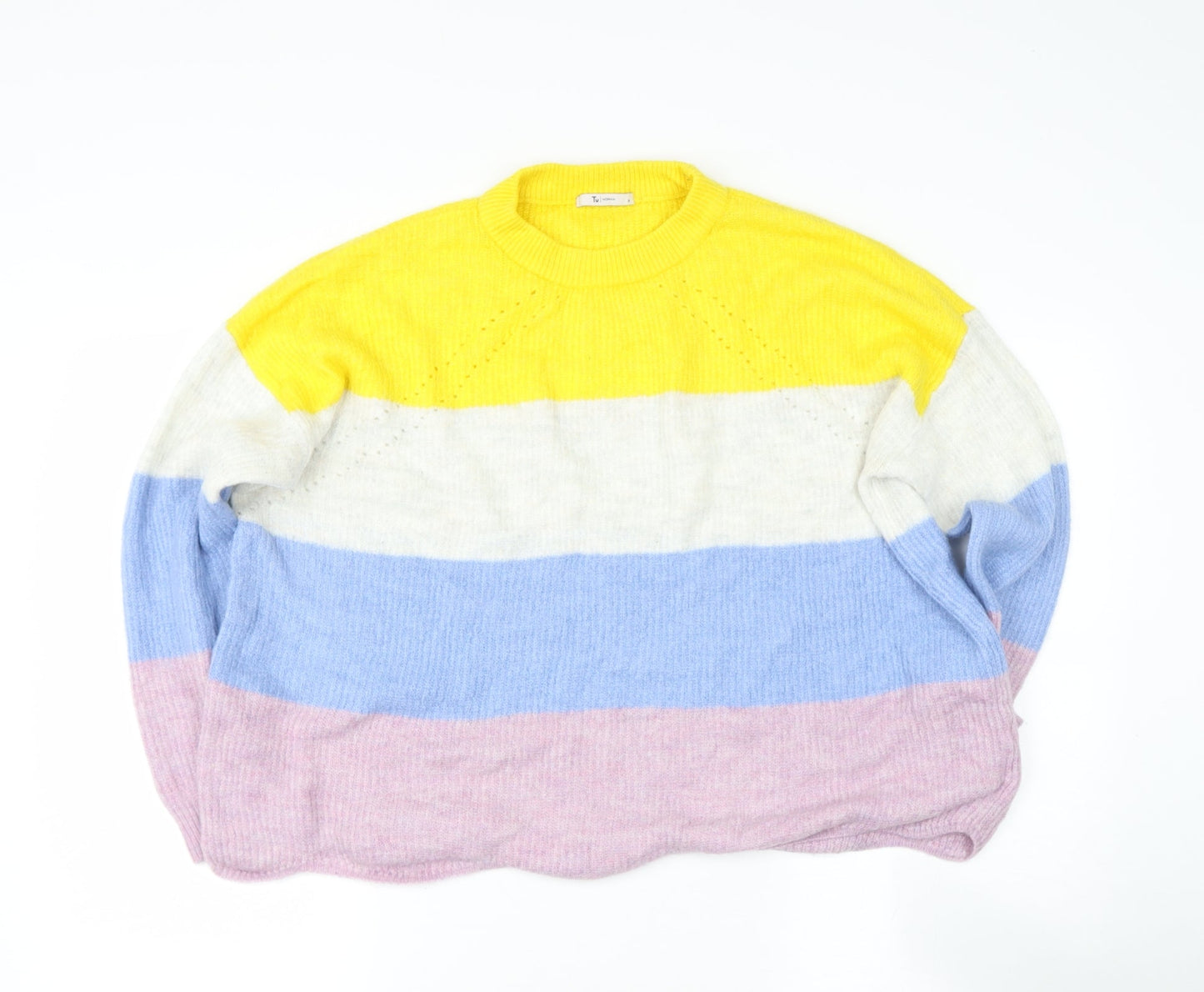 Womens UK Size 18 TESCO Multicoloured Pullover Jumper