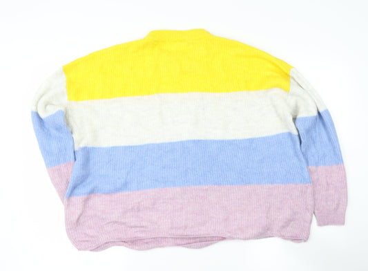 Womens UK Size 18 TESCO Multicoloured Pullover Jumper