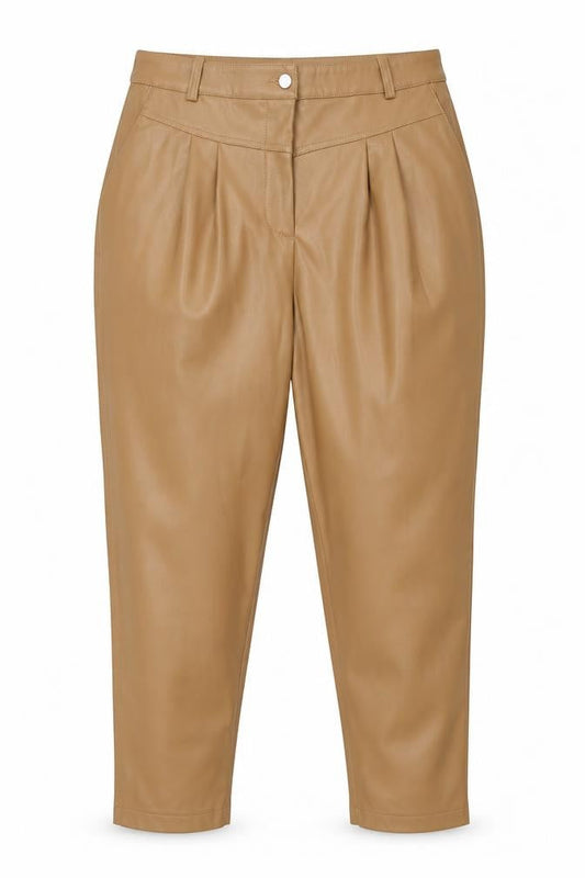 Womens UK Size 18 TOP SHOP Regular Fit Dress Pants Beige Trousers