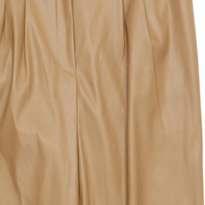 Womens UK Size 18 TOP SHOP Regular Fit Dress Pants Beige Trousers