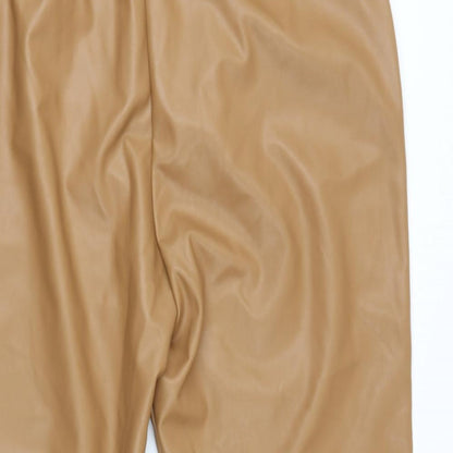 Womens UK Size 18 TOP SHOP Regular Fit Dress Pants Beige Trousers