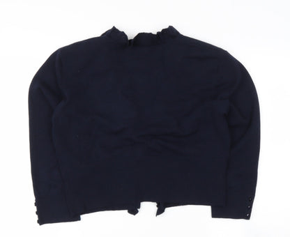 Womens UK Size M Roman Black Cape Jumper